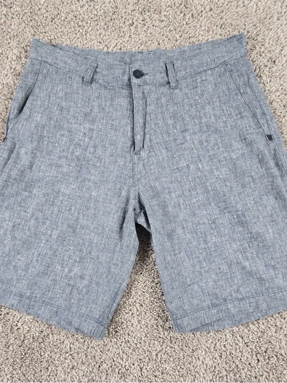 Men’s Size 35 Patagonia Blue Heathers Organic Cotton Hemp Pocketed Shorts
